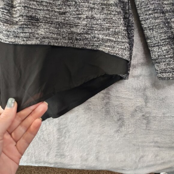 Cato Woman 22/24 Top Gray Splitback Lightweight Career Layered plussize high low - Picture 4 of 11